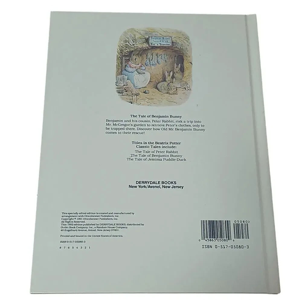 Lot of 3 Beatrix Potter Classic Tales Beautiful Large Hardcover Books 1991